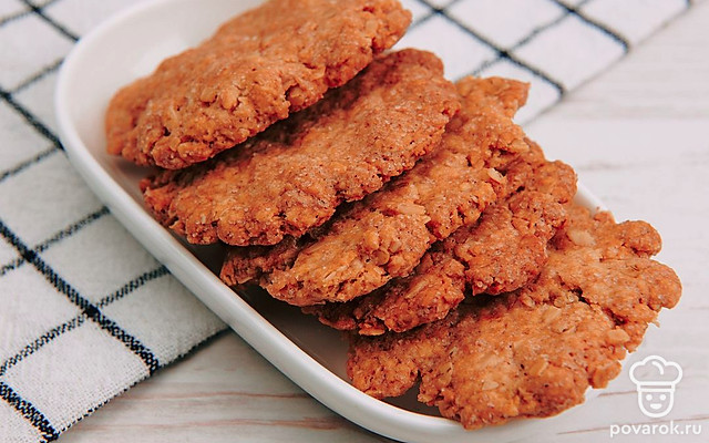 Овсяное печенье классическое — Рецепт с фото