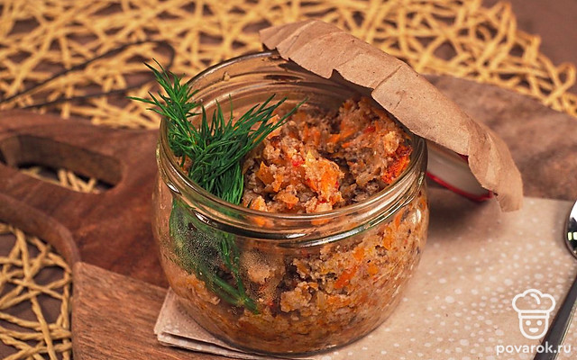 Грибная икра — Рецепт с фото