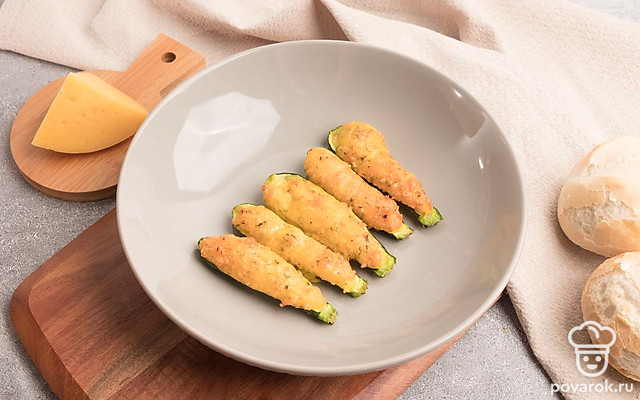 Кабачки с сыром и яйцом — Рецепт с фото