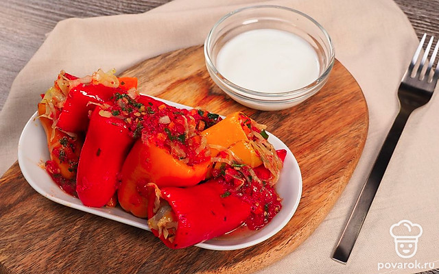 Фаршированные перцы на зиму — Рецепт с фото