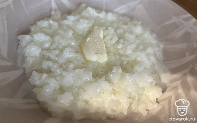 Рисовая каша на молоке с сахаром — Рецепт с фото