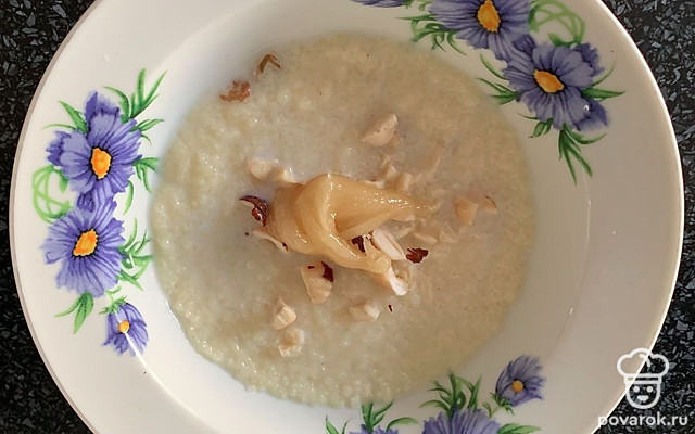 Кускус с изюмом, медом и орехами — Рецепт с фото