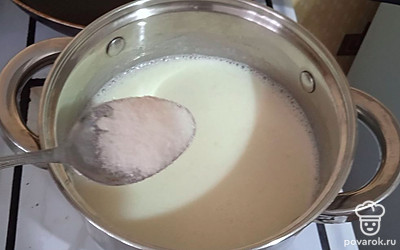 Добавляем сахар.