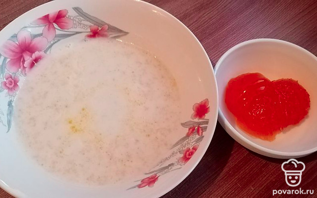 Каша из овсяных хлопьев на завтрак — Рецепт с фото