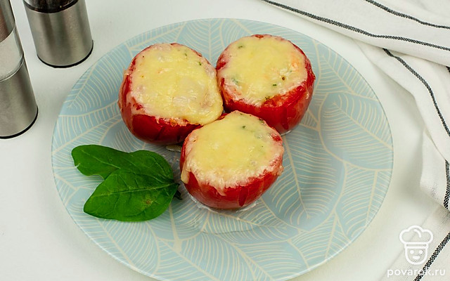 Помидоры, фаршированные рисом и креветками — Рецепт с фото