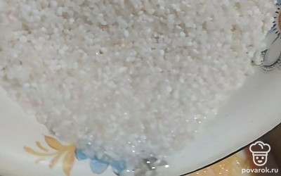 Добавляем рис к тыкве.