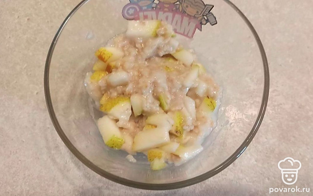 Полезная овсяная каша с медом и яблоком — Рецепт с фото