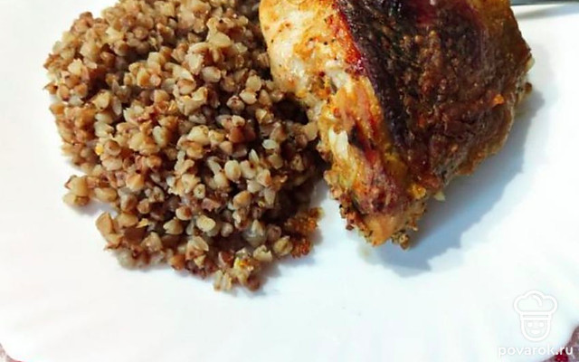 Гречка с курицей запеченная в духовке — Рецепт с фото