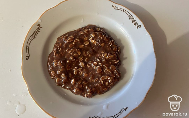 Домашняя шоколадно-молочная овсяная каша — Рецепт с фото