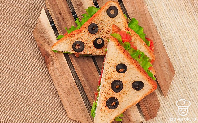 Сэндвич с лососем — Рецепт с фото