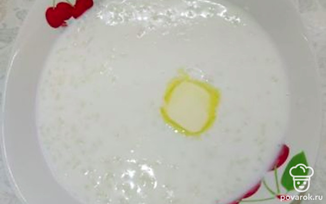 Молочная рисовая каша как в детстве — Рецепт с фото