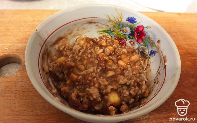 Овсянка с шоколадом и бананом — Рецепт с фото