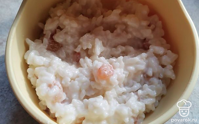 Рисовая каша с изюмом — Рецепт с фото