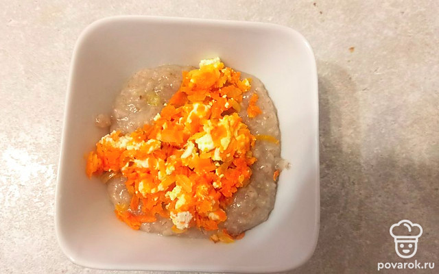 Овсянка с творогом и морковью — Рецепт с фото