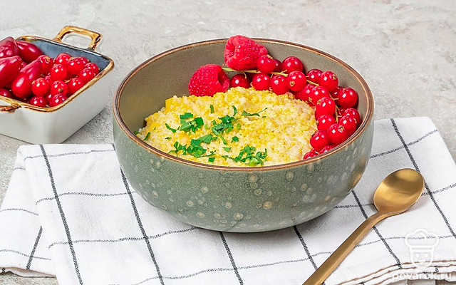 Пшенная каша с тыквой в духовке — Рецепт с фото