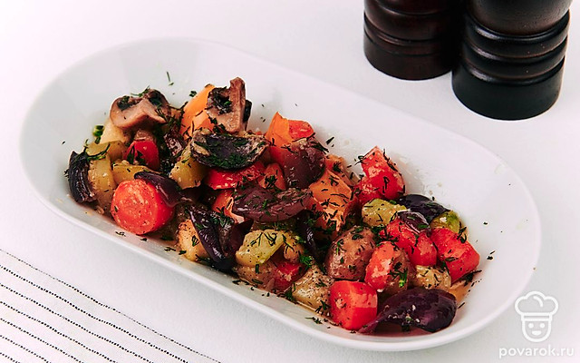 Запеченные овощи — Рецепт с фото