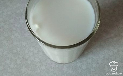 Подготовим молоко.
