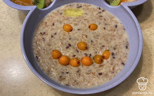 Овсяная каша с отрубями и семенами льна — Рецепт с фото