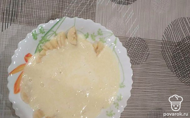 Вкусная каша из поленты с бананом — Рецепт с фото