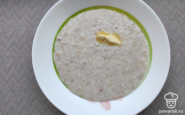 Молочно-сливочная овсяная каша — Рецепт с фото