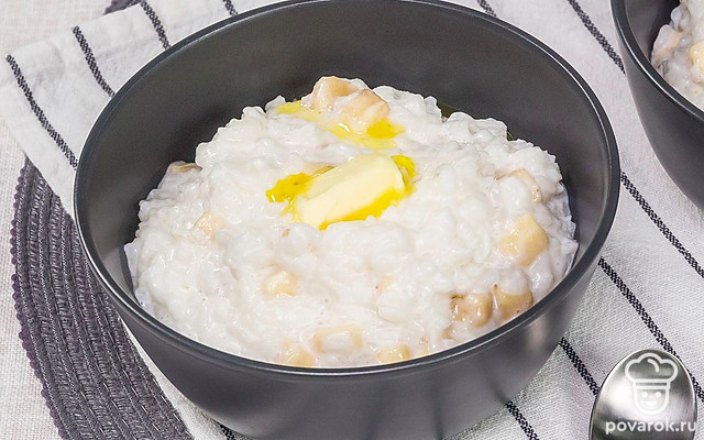 Каша рисовая молочная — Рецепт с фото