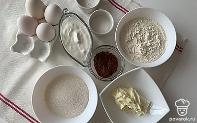 Подготовьте все ингредиенты. Сливочное масло предварительно достаньте из холодильника. Оно должно быть комнатной температуры.
