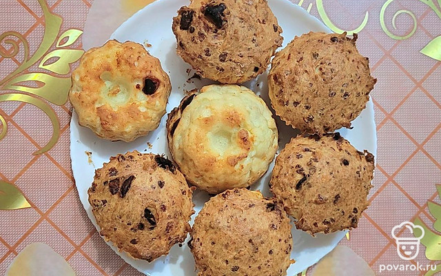 Пышные творожные кексы с финиками — Рецепт с фото