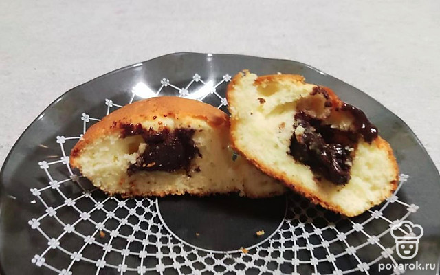 Сладкие кексы с шоколадом — Рецепт с фото