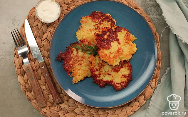 Драники с сыром — Рецепт с фото