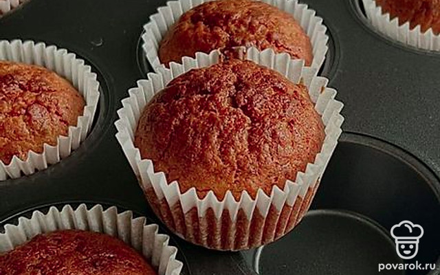 Классичесские пшеничные кексы — Рецепт с фото