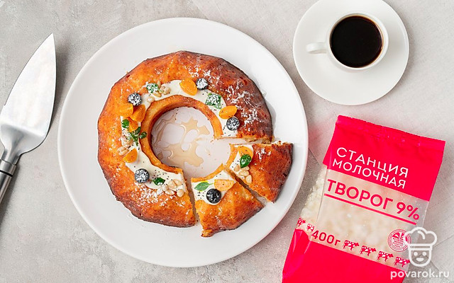 Творожно-лимонный кекс — Рецепт с фото