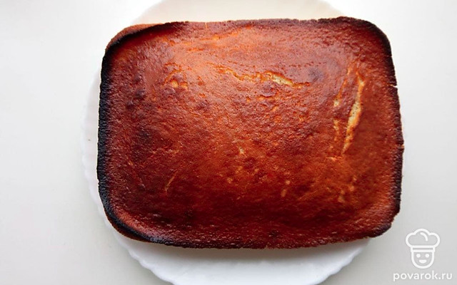 Домашний кекс на кефире с ванильным сахаром — Рецепт с фото