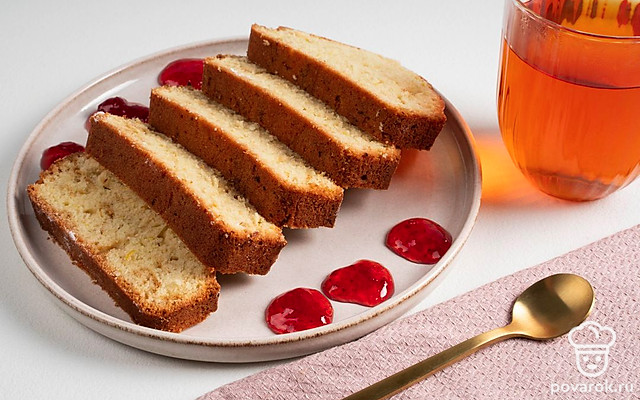 Лимонный кекс со сметаной — Рецепт с фото