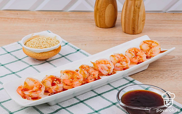 Вареные креветки — Рецепт с фото