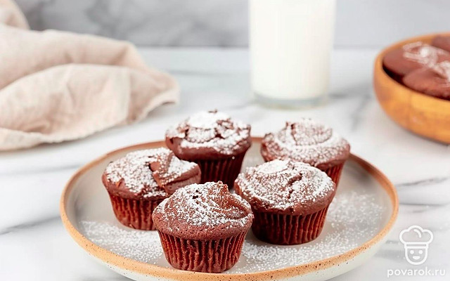 Аппетитные шоколадные кексы — Рецепт с фото