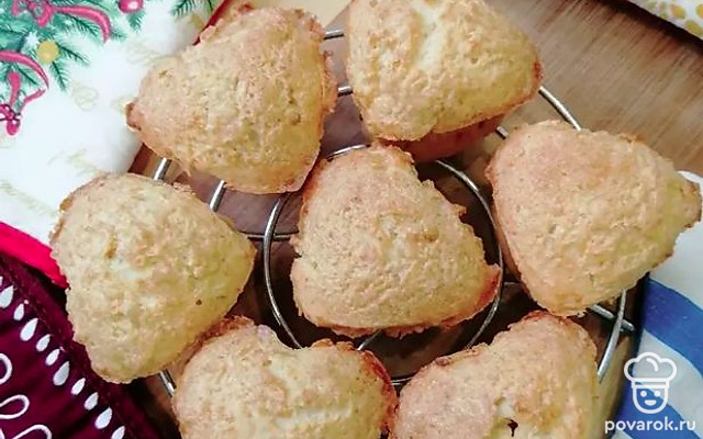 Быстрые творожные кексы — Рецепт с фото