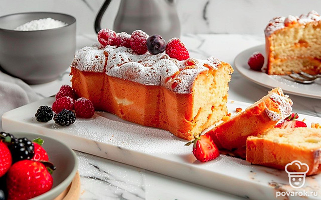 Рассыпчатый творожный кекс — Рецепт с фото