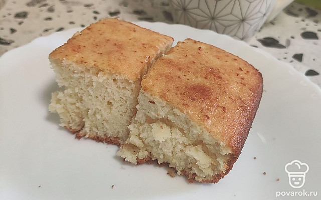 Бисквит на молоке с ванилином — Рецепт с фото