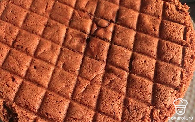 Шоколадный бисквит для десертов — Рецепт с фото