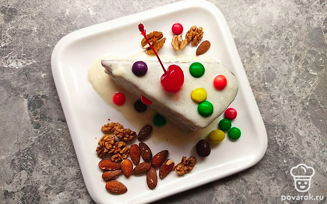 Творожный бисквит к завтраку — Рецепт с фото