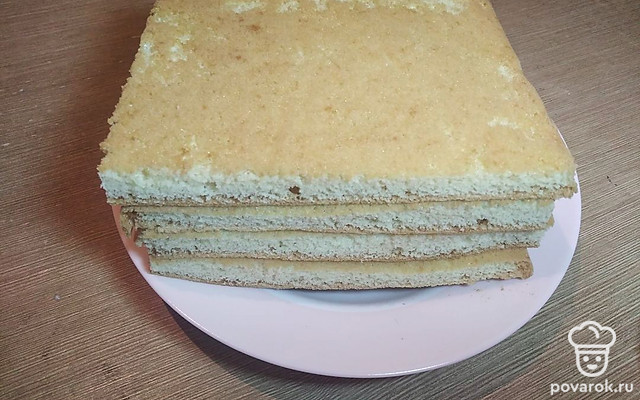 Пышный бисквит в духовке — Рецепт с фото