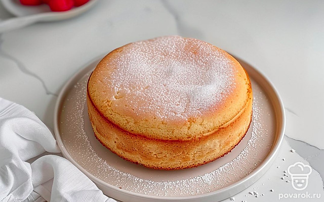 Классический бисквит без выпечки — Рецепт с фото