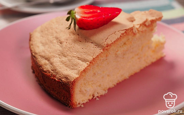 Воздушный бисквит — Рецепт с фото