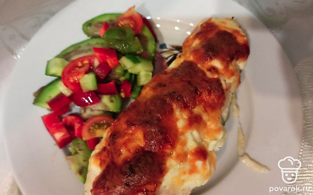 Фаршированные индейкой кабачки — Рецепт с фото