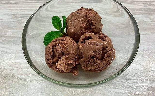 Домашнее шоколадное мороженое — Рецепт с фото