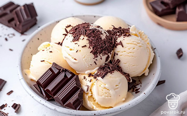 Нежное мороженое «Пломбир» — Рецепт с фото