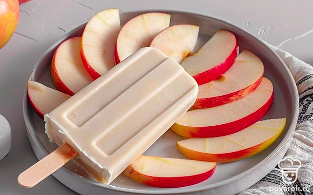 Домашнее яблочное мороженое — Рецепт с фото