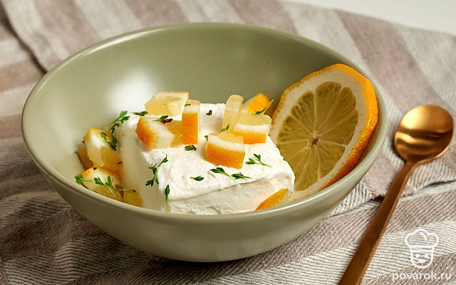 Пломбир с лимонным соком — Рецепт с фото