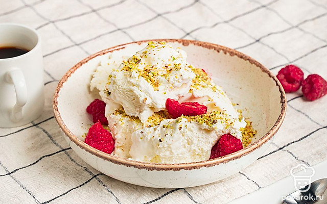 Пломбир с фисташками — Рецепт с фото