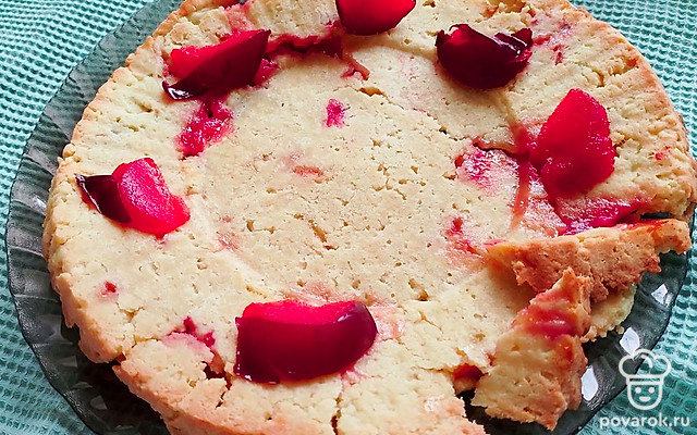 Пирог с фруктами за 40 минут — Рецепт с фото